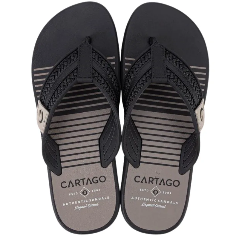 Cartago | Chinelo Masculino | 780-24108 | Black/Grey | (46415-78740)
