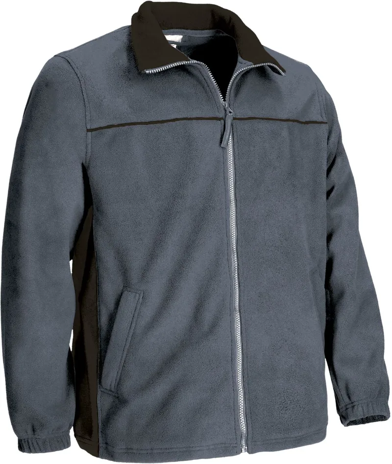 Fleece Jacket THUNDER Valento FPVATHUGE Cement Grey-Black