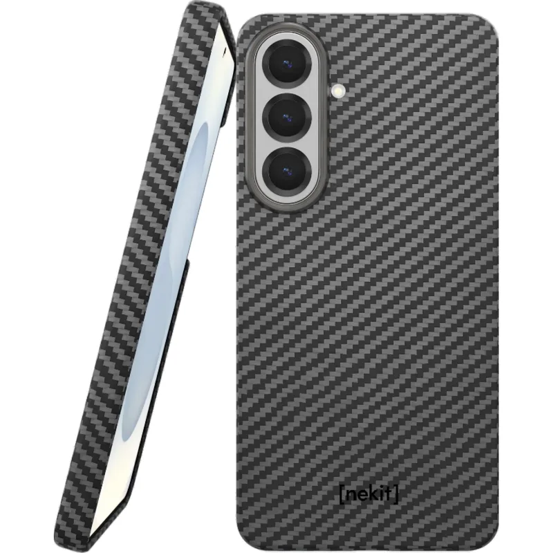 Θήκη Samsung Galaxy S26 Plus Nekit Fiber Σκληρή με MagSafe Aramid Fiber 1mm 1500D Kevlar - Black (8719246543012)
