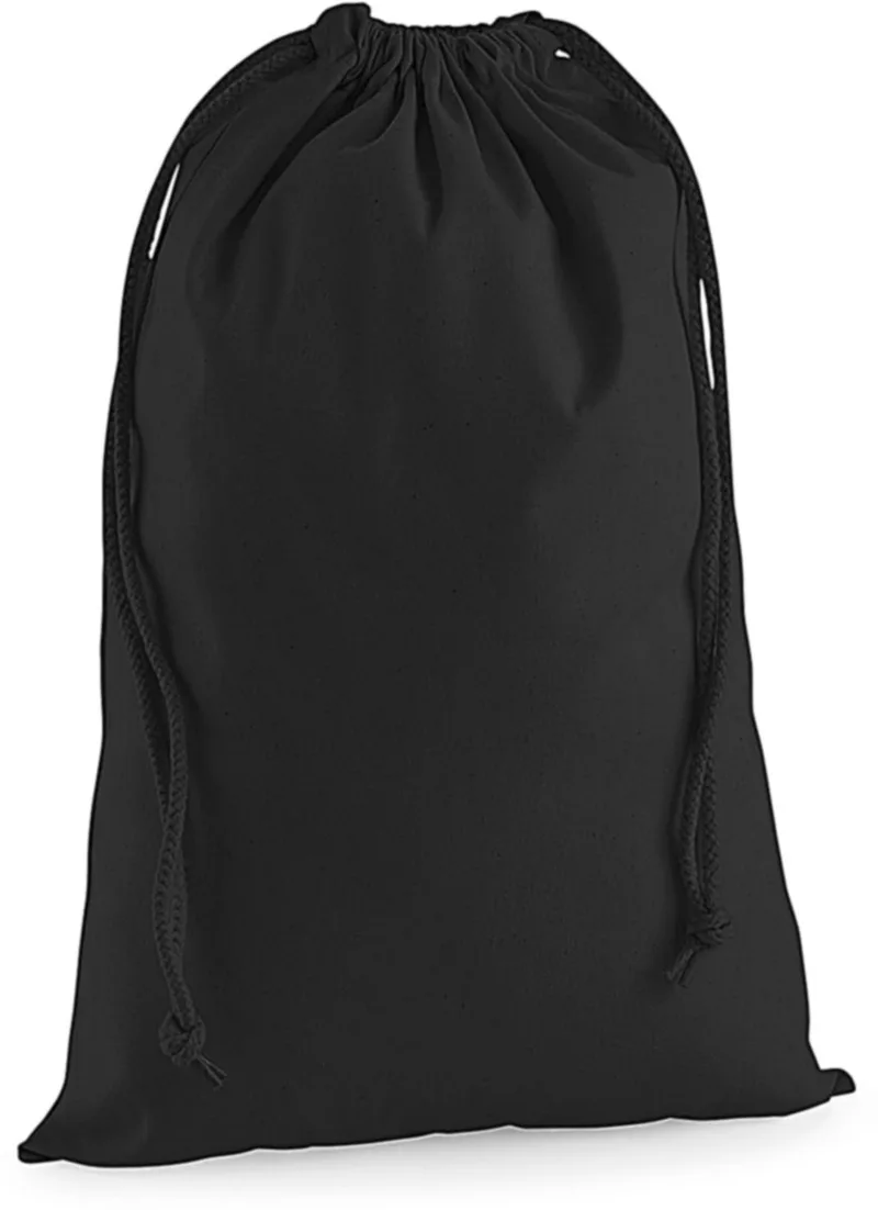 Σάκος Πουγκί W216 Westford Mill Premium Cotton Stuff Bag Black