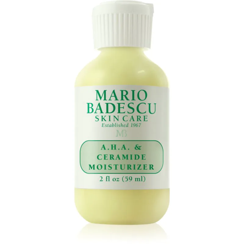 Mario Badescu A.H.A. & Ceramide Moisturizer ενυδατική κρέμα για λαμπρή επιδερμίδα 59 ml
