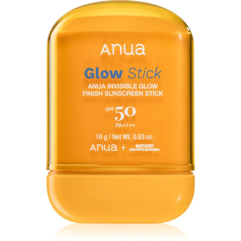 Anua K-Pop Demon Hunters Invisible Glow Finish Sunscreen προστατευτικά ενυδατικά στικ με αποτέλεσμα λάμψης SPF 50 18 γρ