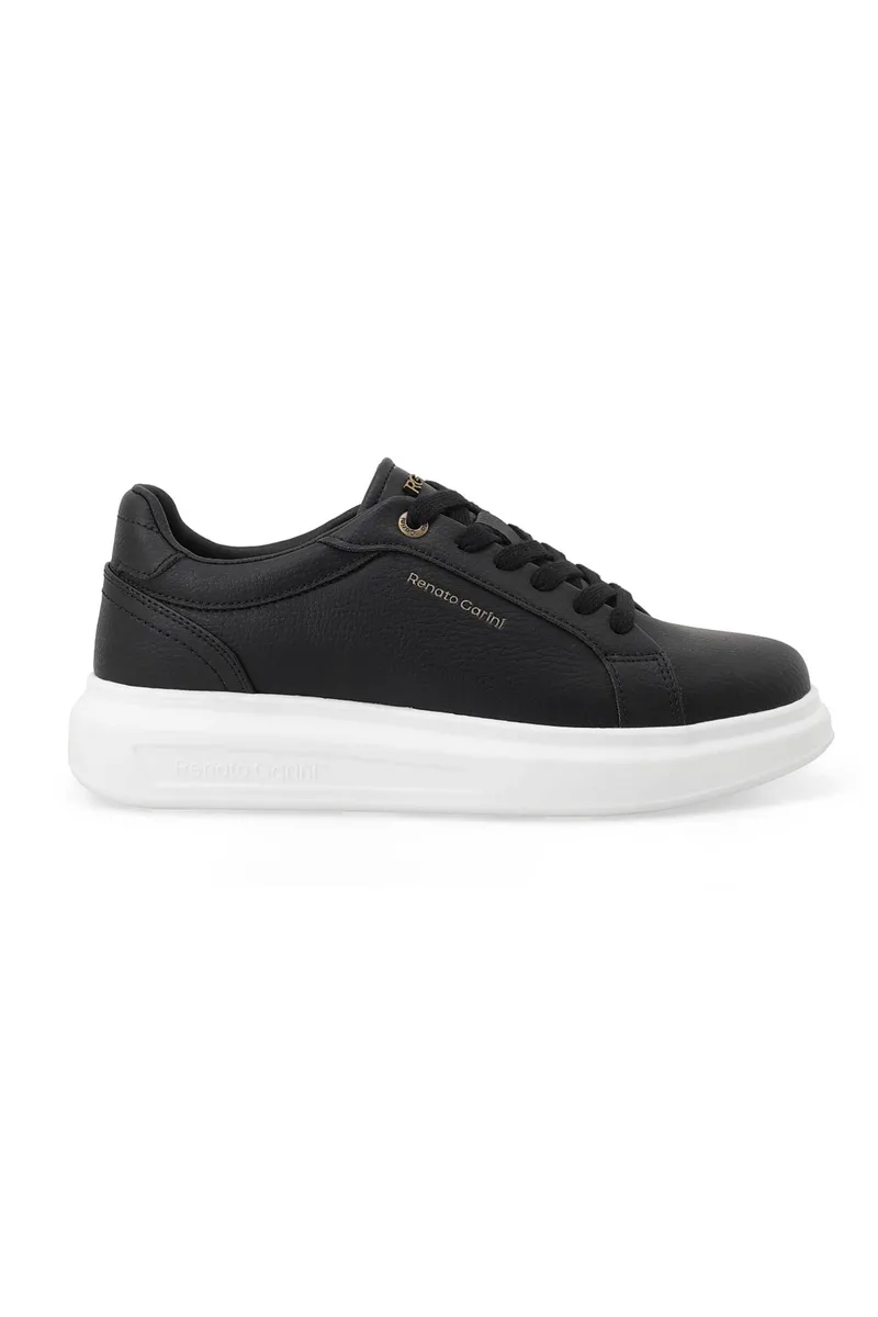 Renato Garini ανδρικά sneakers με ανάγλυφο λογότυπο - W57009113T28 Μαύρο