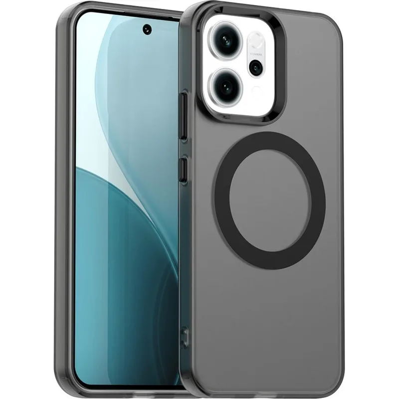 Θήκη Oppo Reno14 Techsuit CandyCase Σκληρή Ημιδιάφανη με MagSafe - Black (5949419349377)