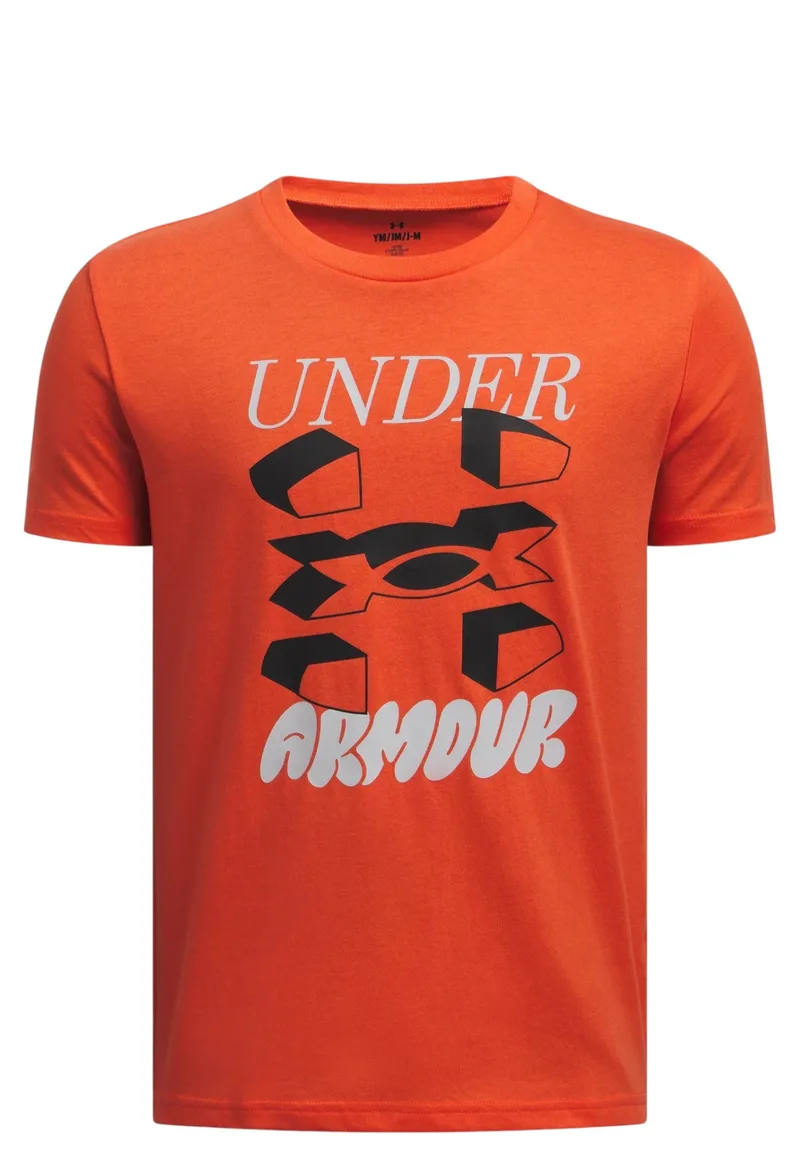 Μπλούζα Κοντομάνικη Under Armour Split Big Logo 1390003-847 Αγόρι