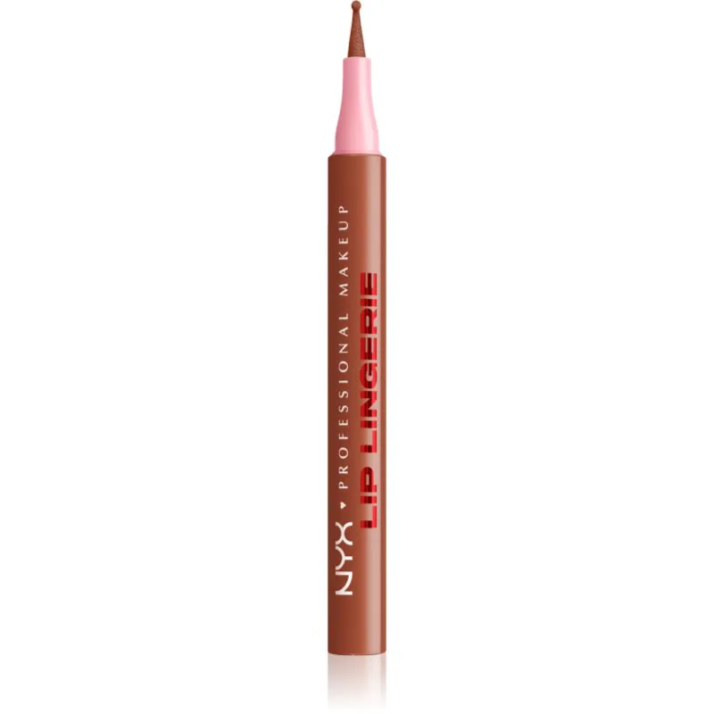 NYX Professional Makeup Lip Lingerie μαρκαδόρος για τα χείλη για μακρόχρονη επίδραση απόχρωση 02 Naughty Nude 1 ml