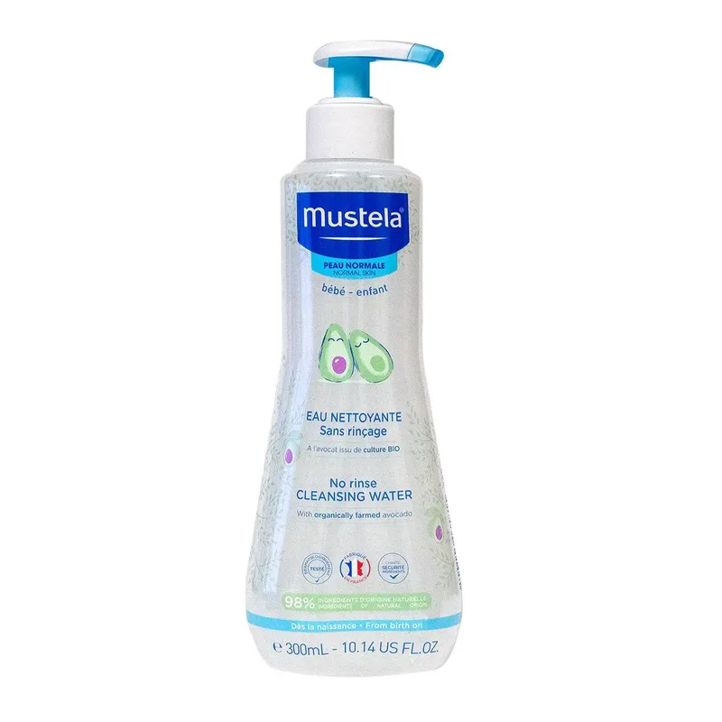 Mustela No-Rinse Cleansing Water Βρεφικό-Παιδικό Καθαριστικό Υγρό Χωρίς Ξέᴨλυμα 300ml