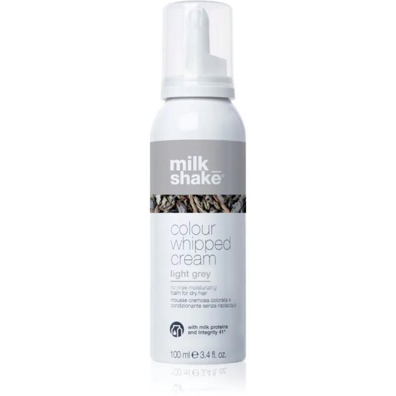 milk_shake® Colour Whipped Cream αφρός με χρώμα για όλους τους τύπους μαλλιών Light gray 100 ml