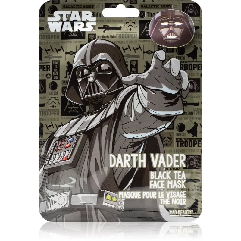 Mad Beauty Star Wars Darth Vader φύλλο μάσκας με εκχύλισμα τσαγιού 25 ml