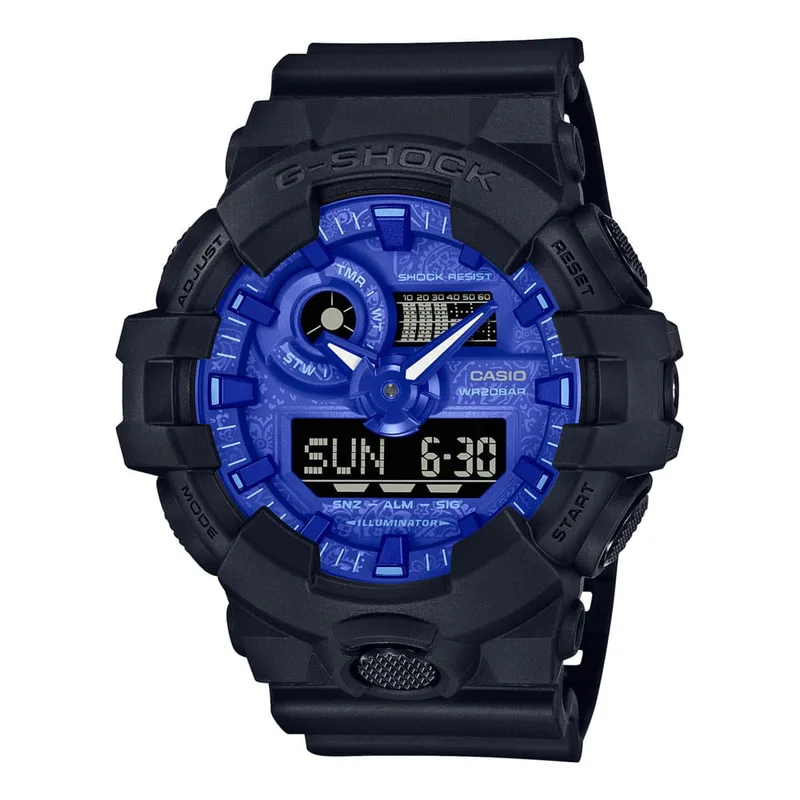 CASIO G-Shock Black Rubber Strap GA-700BP-1AER