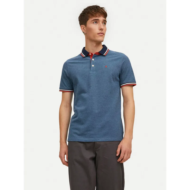 Jack & Jones Polo Paulos 12136668 Μπλε Slim Fit