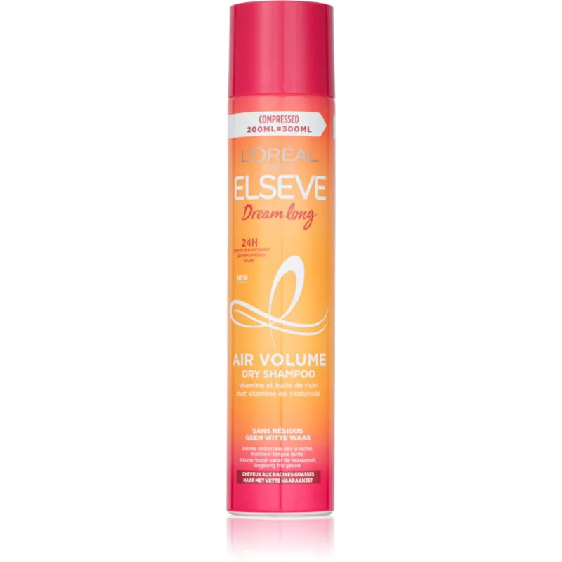 L’Oréal Paris Elseve Dream Long ξηρώ σαμπουάν για όγκο των μαλλιών που δεν αφήνει λευκά ίχνη 200 ml