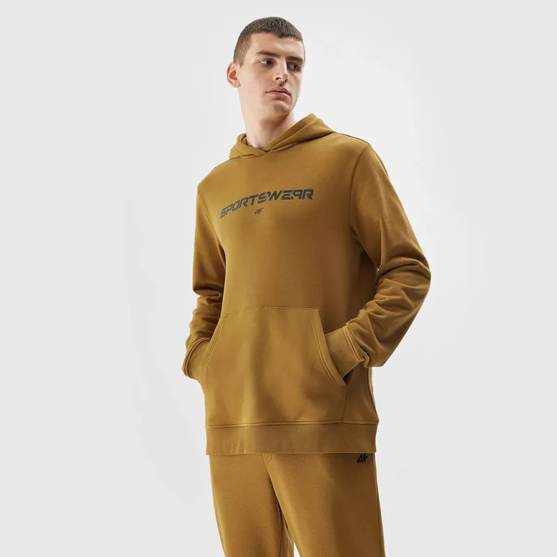 4F MEN'S PULLOVER HOODIE ΚΑΦΕ