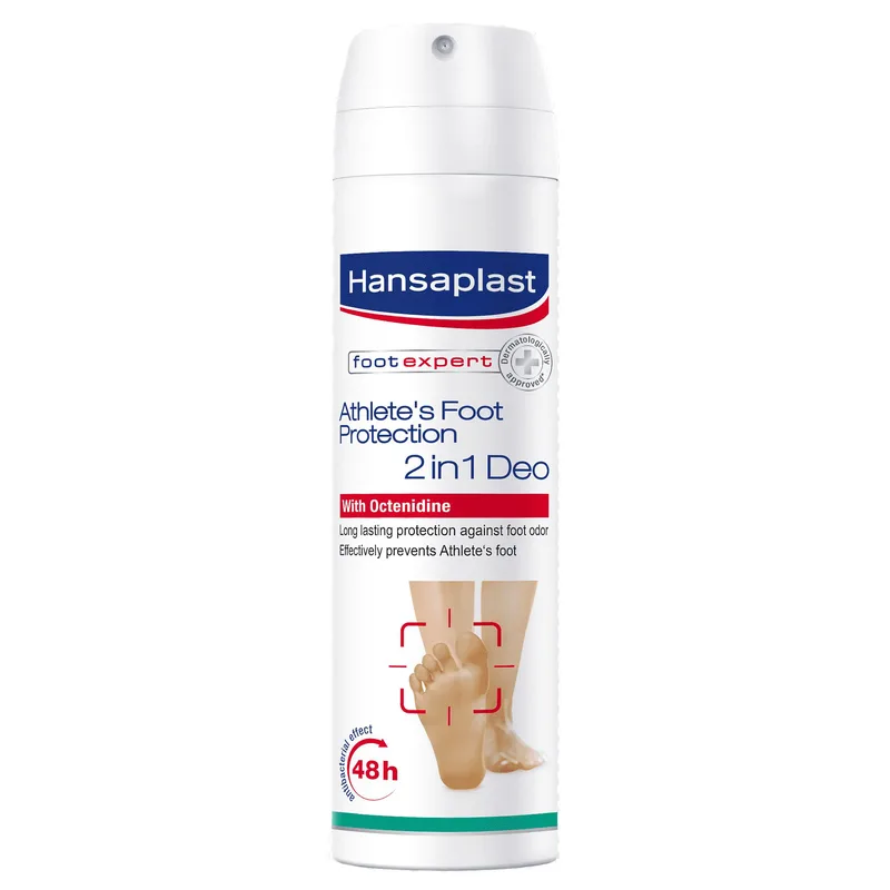 Hansaplast Αποσμητικό Spray Ποδιών για Προστασία Από την Κακοσμία & τους Μύκητες 2 σε 1 με Octenidine 150ml