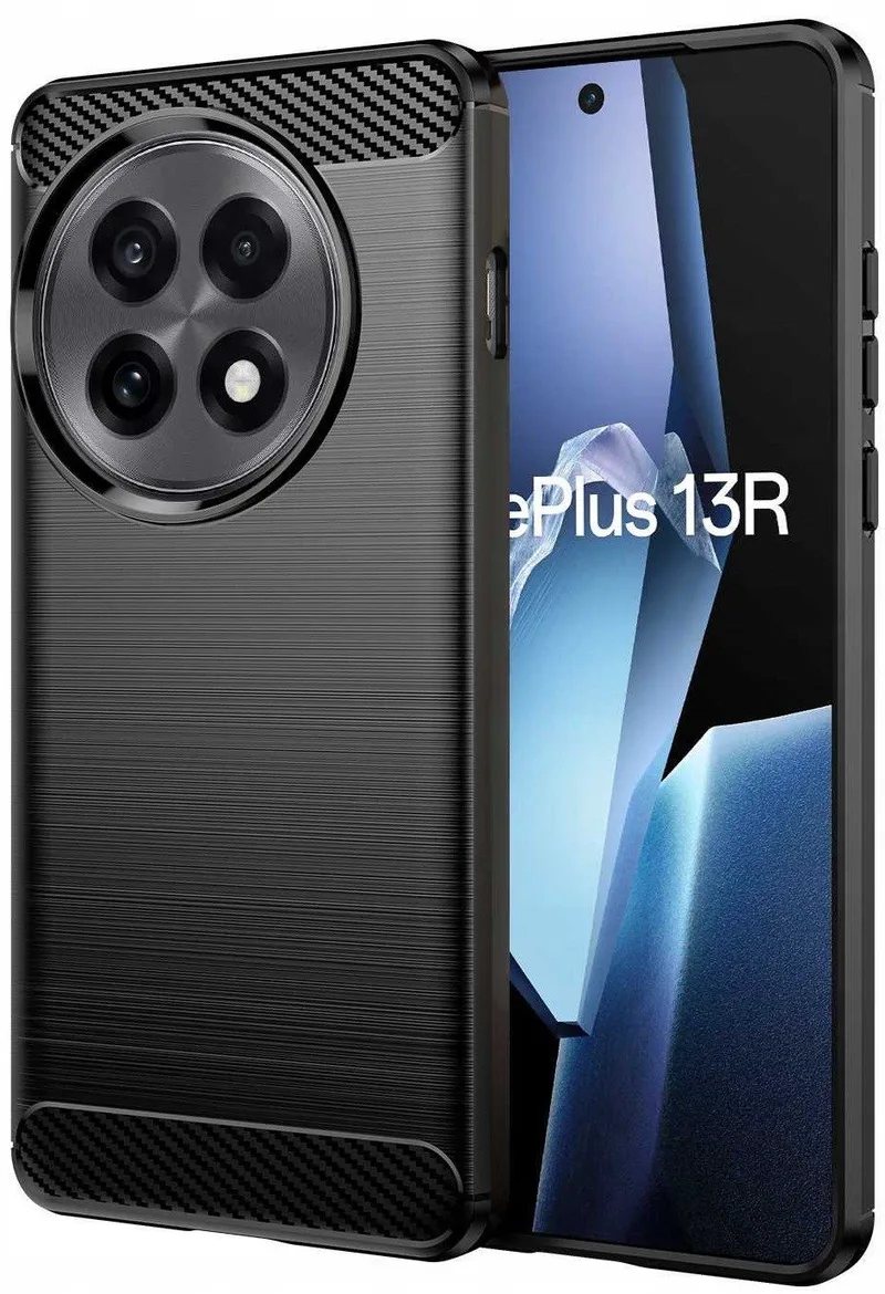 Θήκη OnePlus 13R Spacecase Carbon Σιλικόνης - Black (5905719117849)