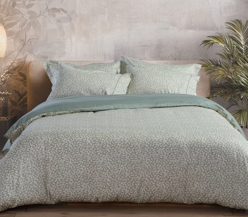 Σετ Σεντόνια Υπέρδιπλα 4 Τεμαχίων Nef-Nef Calming Sage Green 240x270