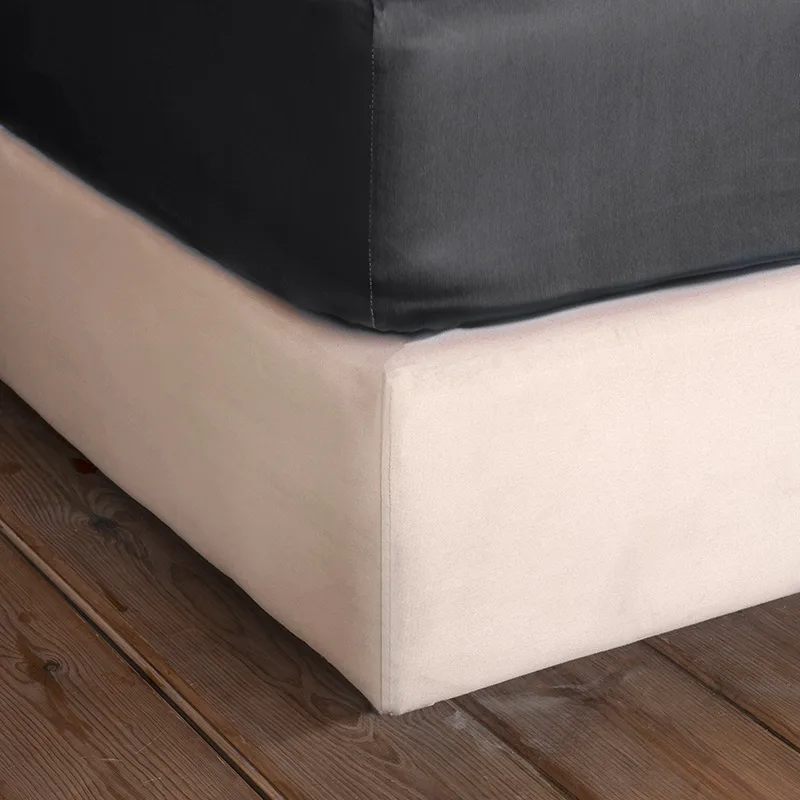 Σεντόνι Μεμονωμένο Υπέρδιπλο 165X205+35 Nima Superior Satin Black Με Λάστιχο (165x205+35)