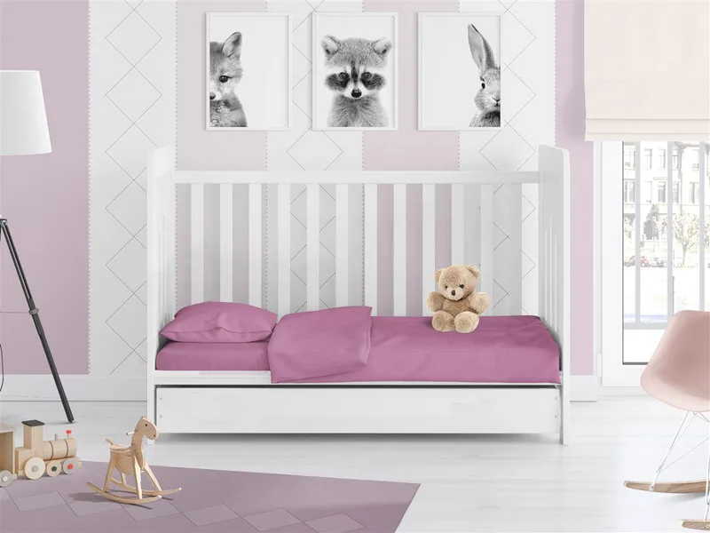 ΠΑΠΛΩΜΑΤΟΘΗΚΗ bebe Solid 492 120Χ160 Μωβ Cotton 100%
