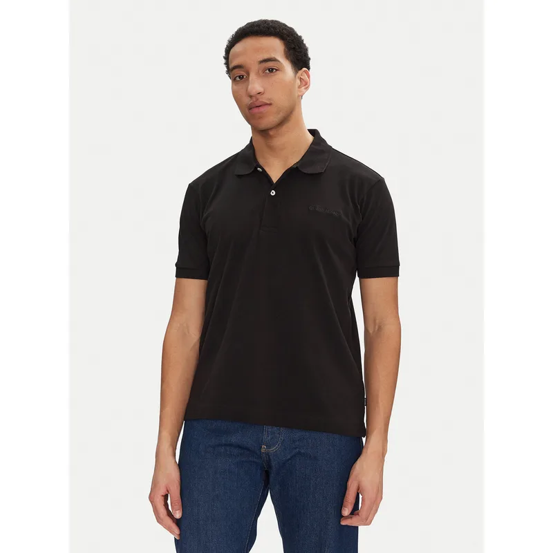 Guess Jeans Polo M4BP29 KCJV1 Μαύρο Regular Fit