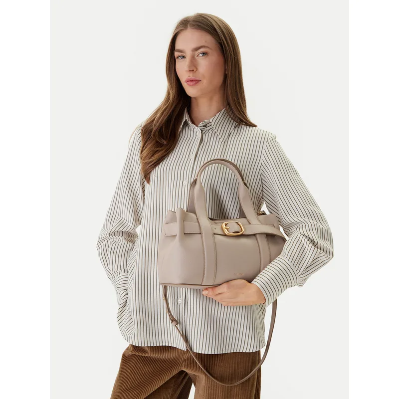 Τσάντα Calvin Klein Buckle Mini Tote With Strap LV04F3295G Μπεζ