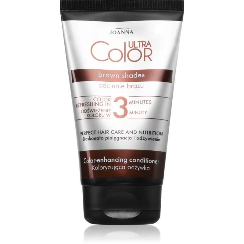 Joanna Ultra Color Brown Shades 3 Minutes μάσκα μαλλιών για καφέ αποχρώσεις μαλλιών 100 γρ
