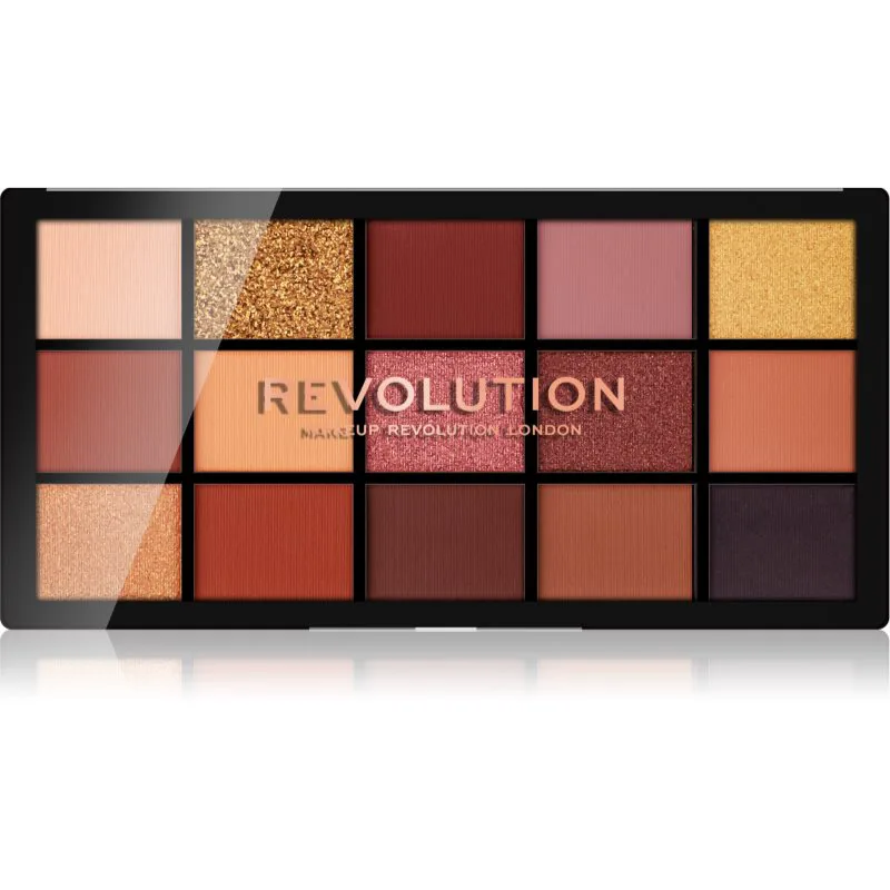 Revolution Reloaded παλέτα με σκιές ματιών απόχρωση Velvet Rose 15x1.1 γρ