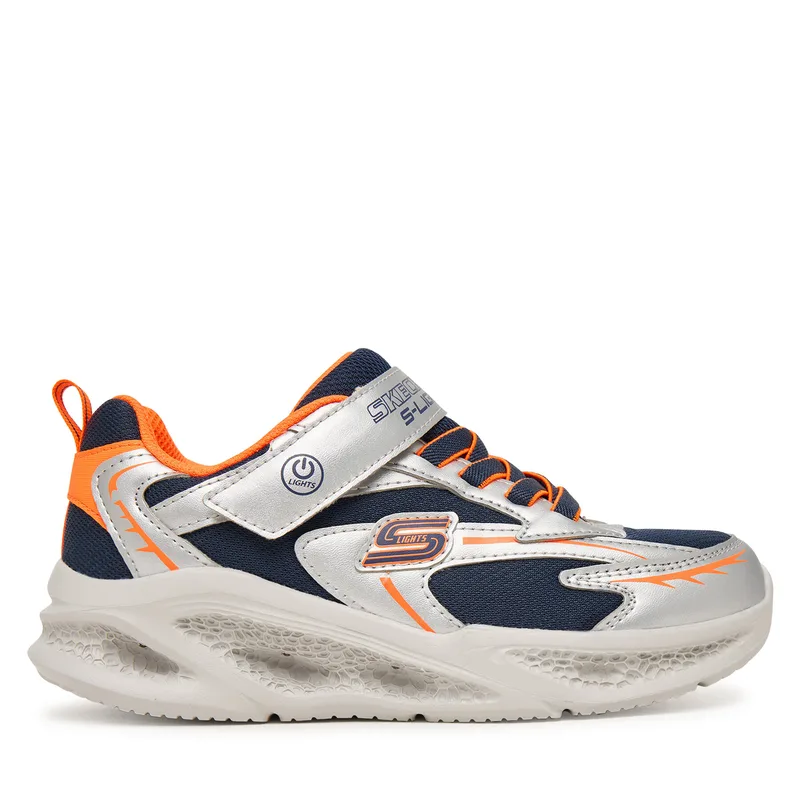 Αθλητικά Skechers Meteor-Lights - Glow-Strider 401497L/SLOR Ασημί