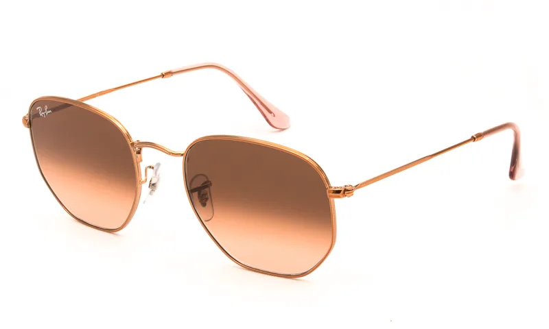 RAY BAN ΓΥΑΛΙΑ ΗΛΙΟΥ RAY BAN HEXAGONAL 3548N 9069A5 5421 3548N Καφέ