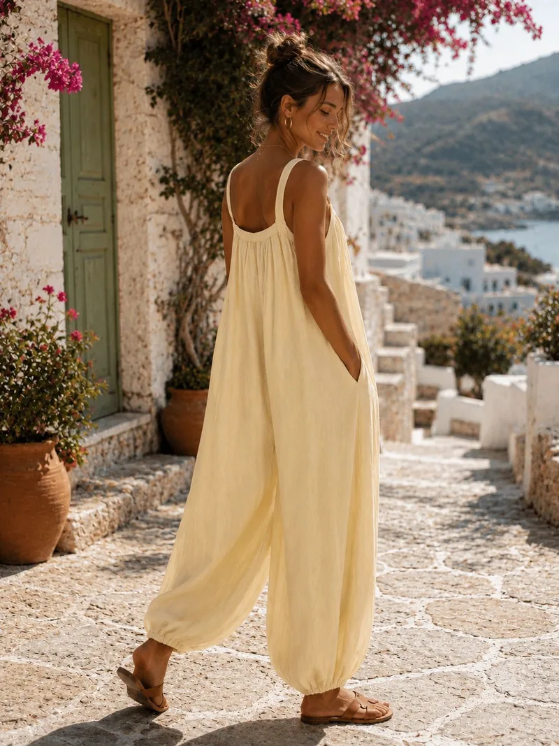 Ολόσωμη Φόρμα Harem - Κίτρινο | Dress Up Κίτρινο