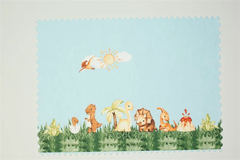 Σουπλά Παιδικό Polyester 35x50εκ. Dinosaur Park 517 Σιέλ DimCol (Σετ 6 Τεμάχια) (Ύφασμα: Polyester, Χρώμα: Σιέλ) - DimCol - 31463767010