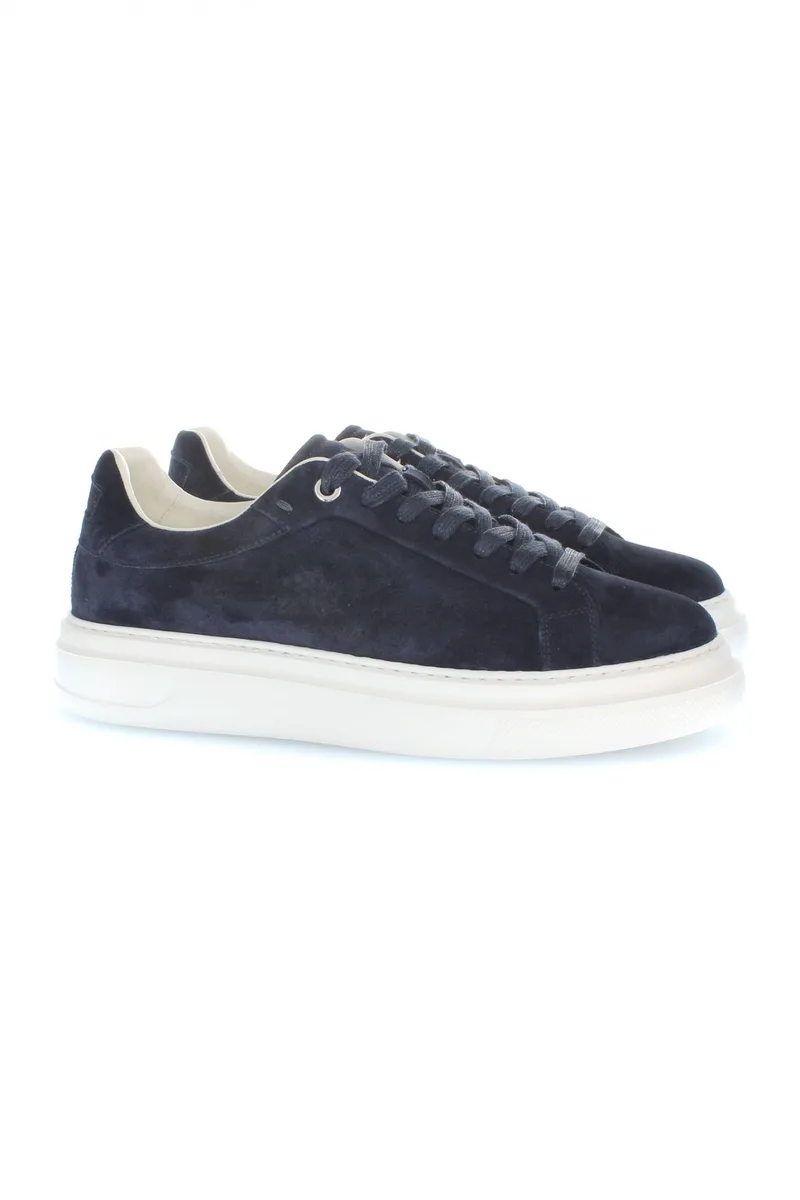 LA MARTINA ΠΑΠΟΥΤΣΙΑ SNEAKERS SUEDE ΜΠΛΕ