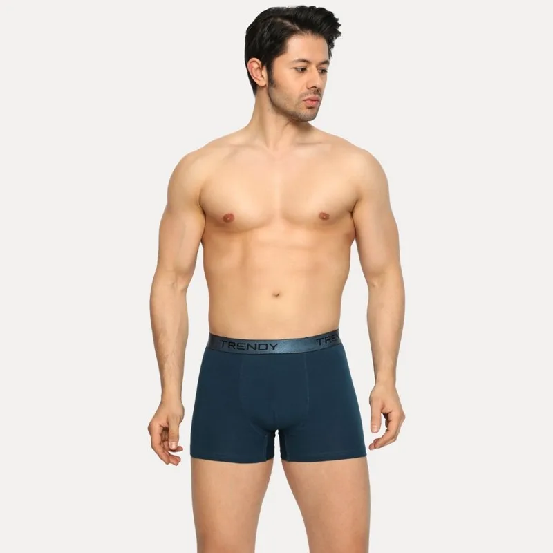 Ανδρικό μποξεράκι ELEGANT Βαμβακερό Trendy 22496 Πετρόλ