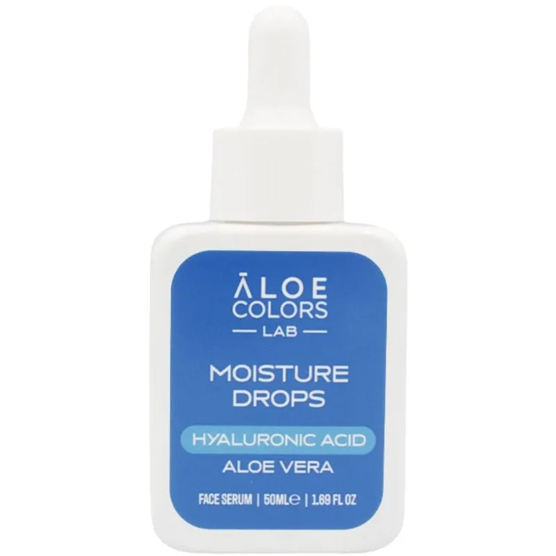 Aloe Colors Moisture Drops Hyalouronic Acid Face Serum Ορός Εντατικής Ενυδάτωσης Προσώπου για Βελτίωση της Ελαστικότητας της Επιδερμίδας 50ml