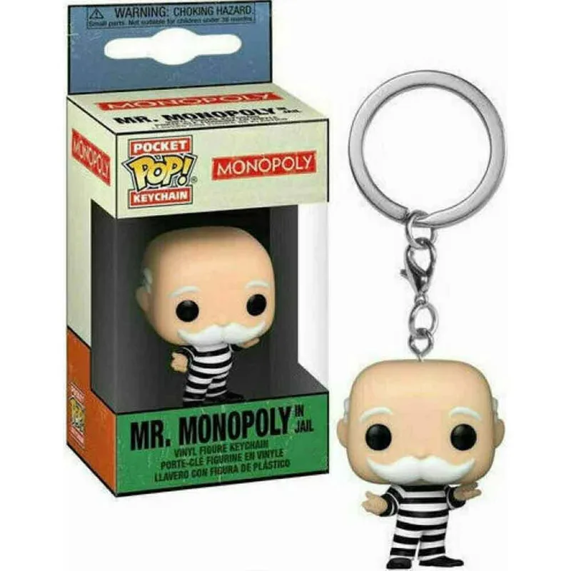 Funko Pocket Pop! Keychain Funko Pop!: Monopoly - Mr.Monopoly in Jail Vinyl Figure