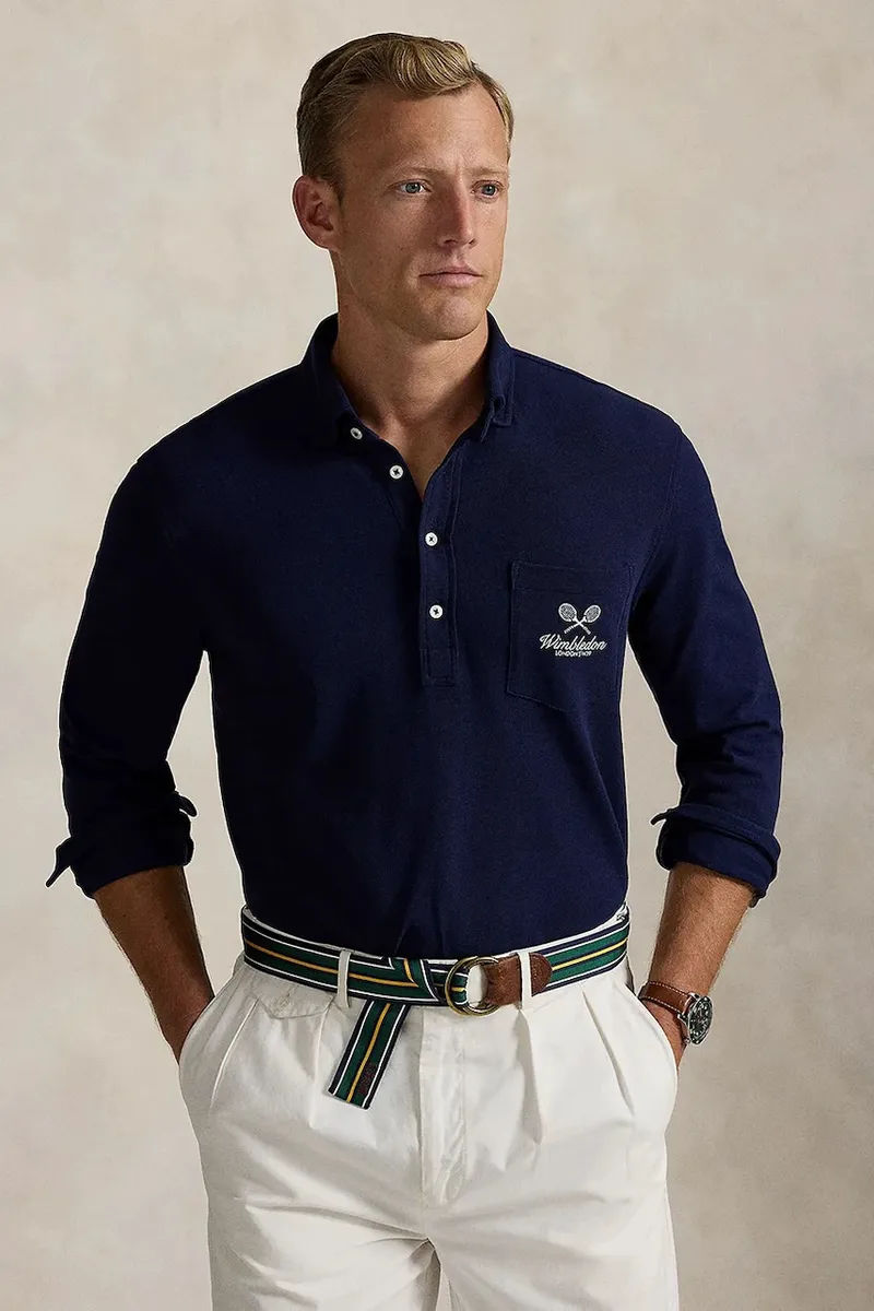 Βαμβακερή μπλούζα με μακριά μανίκια Polo Ralph Lauren Wimbledon Collection
