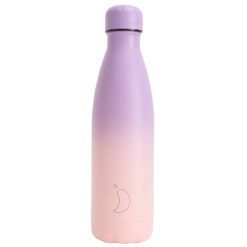 Chilly's Original Gradient Bottle Ανοξείδωτο Μπουκάλι Θερμός 500ml - Peach Purple