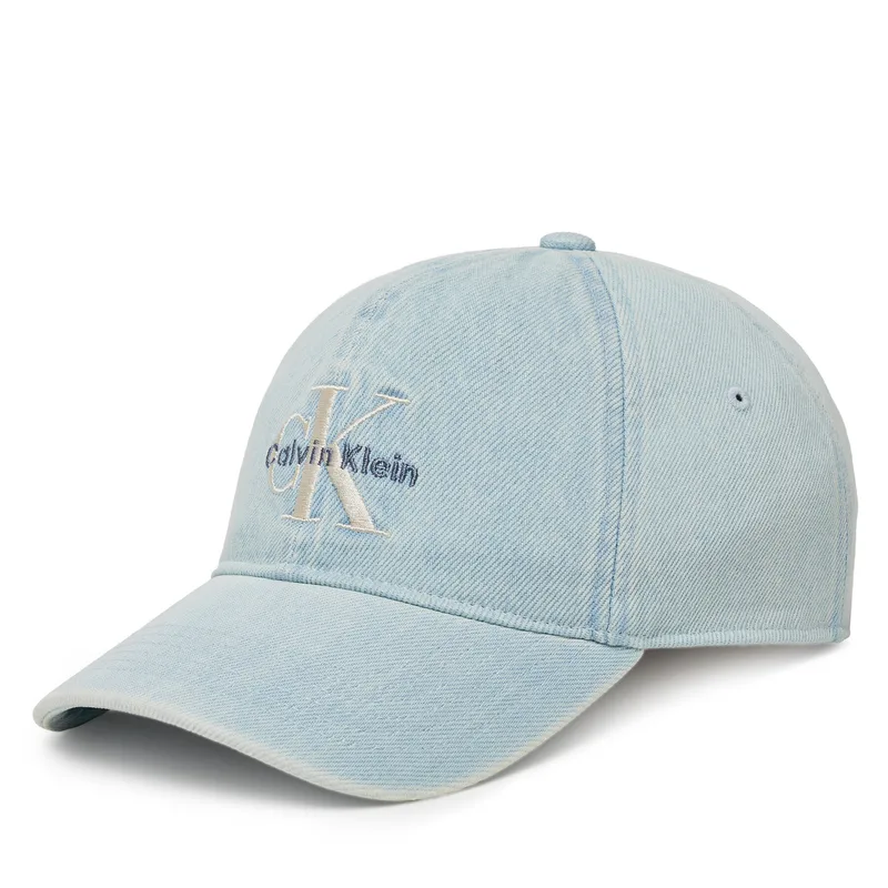 Καπέλο Jockey Calvin Klein Jeans Monologo LV04G5007G Μπλε