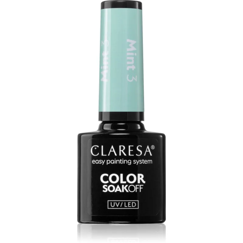Claresa SoakOff UV/LED Color Mint τζελ βερνίκι νυχιών απόχρωση 3 5 γρ