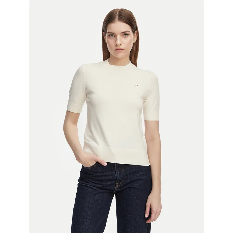 Tommy Hilfiger T-Shirt WW0WW49705 Κίτρινο Slim Fit