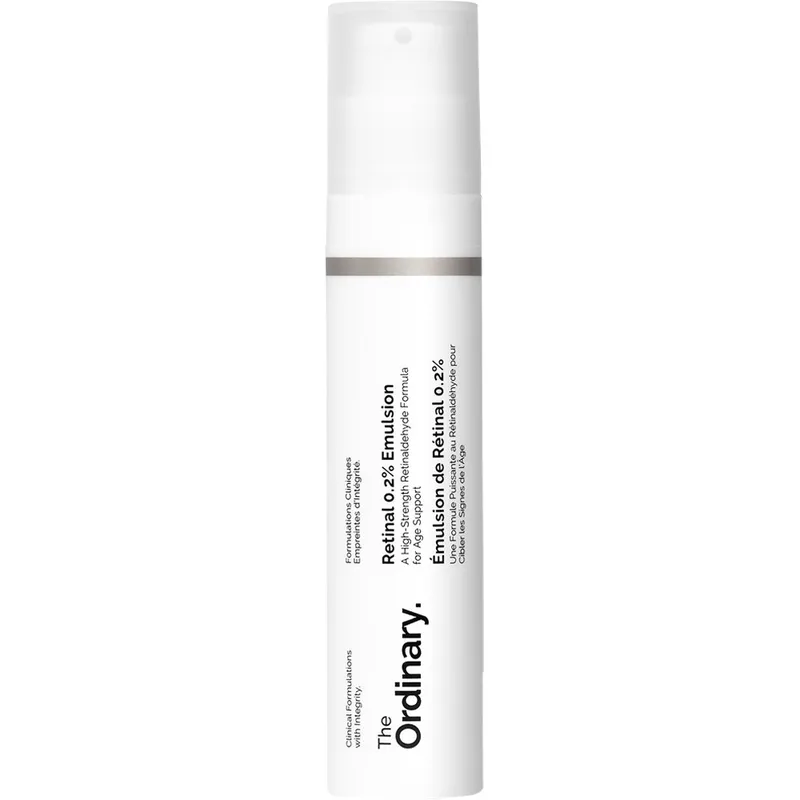 The Ordinary Retinal 0.2% Emulsion Ορός Νυκτός που Βελτιώνει την Υφή της Επιδερμίδας, Μειώνει Λεπτές Γραμμές & Σημάδια Πρόωρης Γήρανσης για Δέρμα πιο Λείο & Φωτεινό 15ml