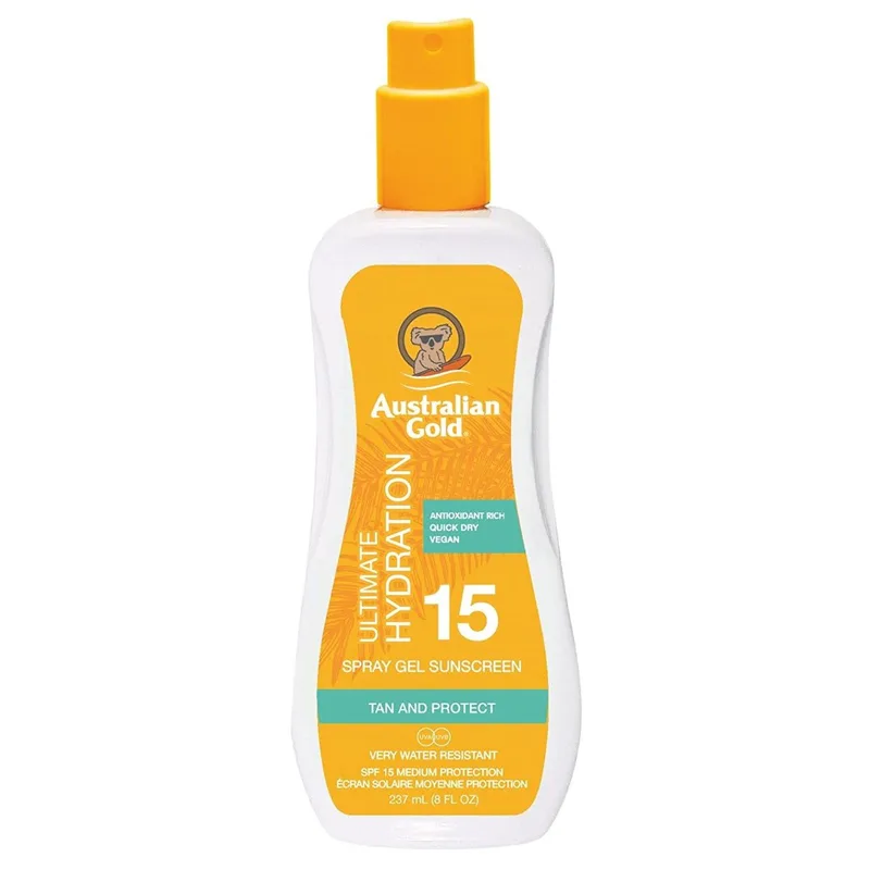 Australian Χρυσό - Ultimate Hydration - Spray Gel Sunscreen SPF15 (237ml)