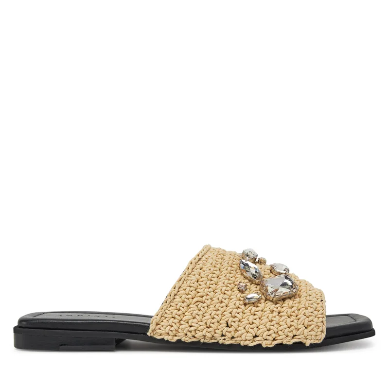 Παντόφλες Inuikii Woven Strap Stones 70104-367 705 Μπεζ