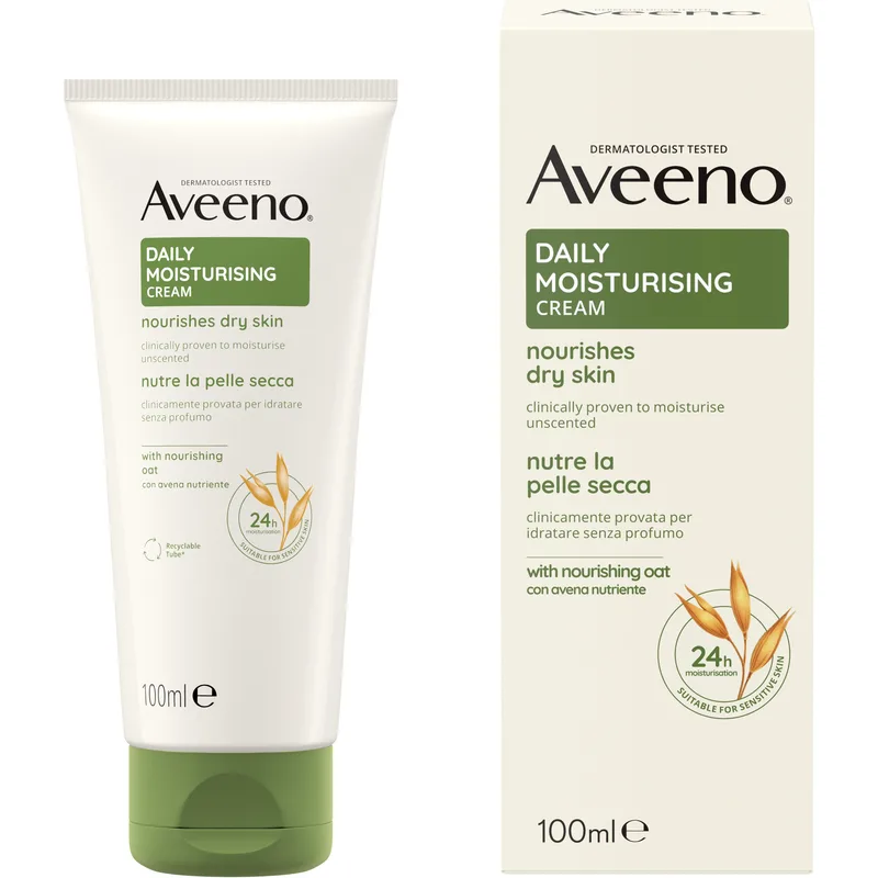 Aveeno Daily Moisturising Face & Body Cream Ενυδατική Κρέμα Προσώπου & Σώματος 100ml