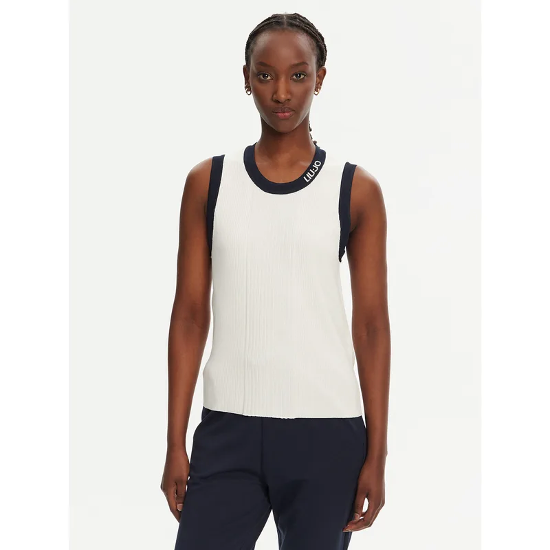 Liu Jo Sport Τοπ TA5092 MS022 Λευκό Regular Fit