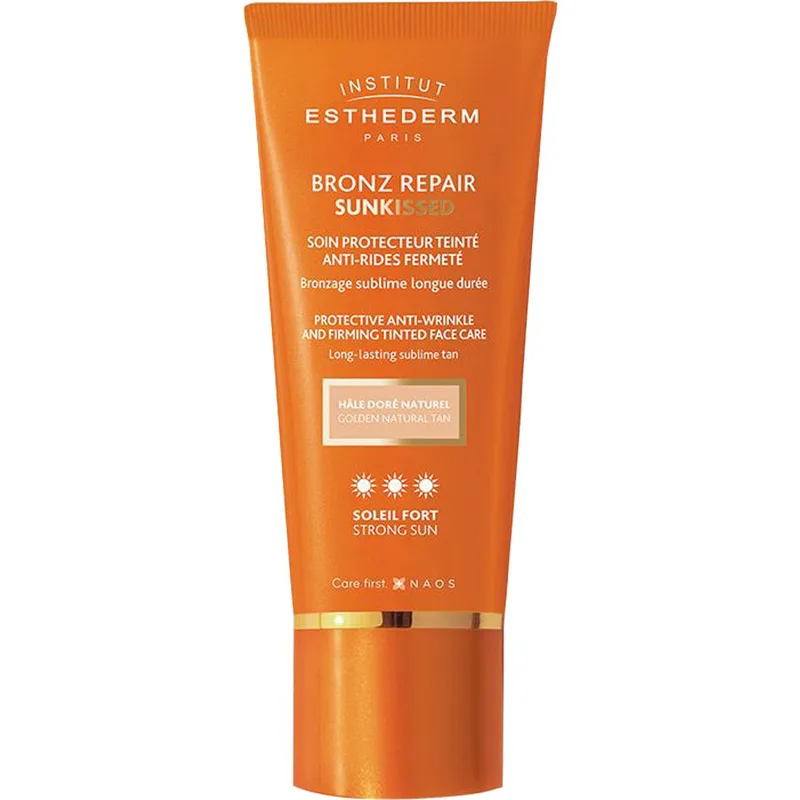 Insitut Esthederm Paris Bronz Repair Sunkissed Face Cream Αντιρυτιδική Κρέμα με Αντηλιακή Προστασία & Χρυσαφένιο Χρώμα 50ml