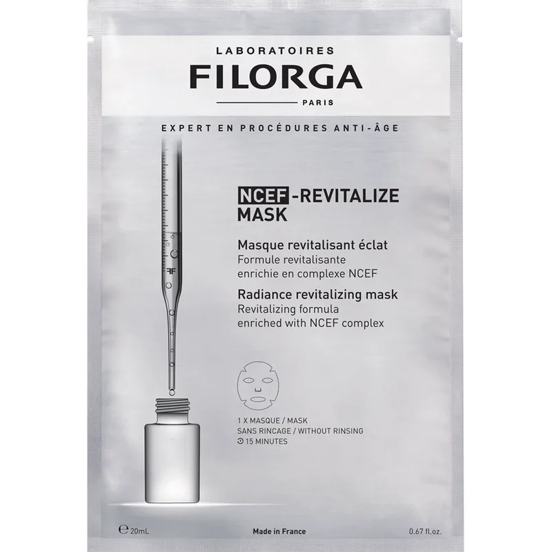 Filorga Ncef-Revitalize Face Sheet Mask Μάσκα Προσώπου Μιας Χρήσης για Πολλαπλή Αναζωογόνηση & Λάμψη 20ml