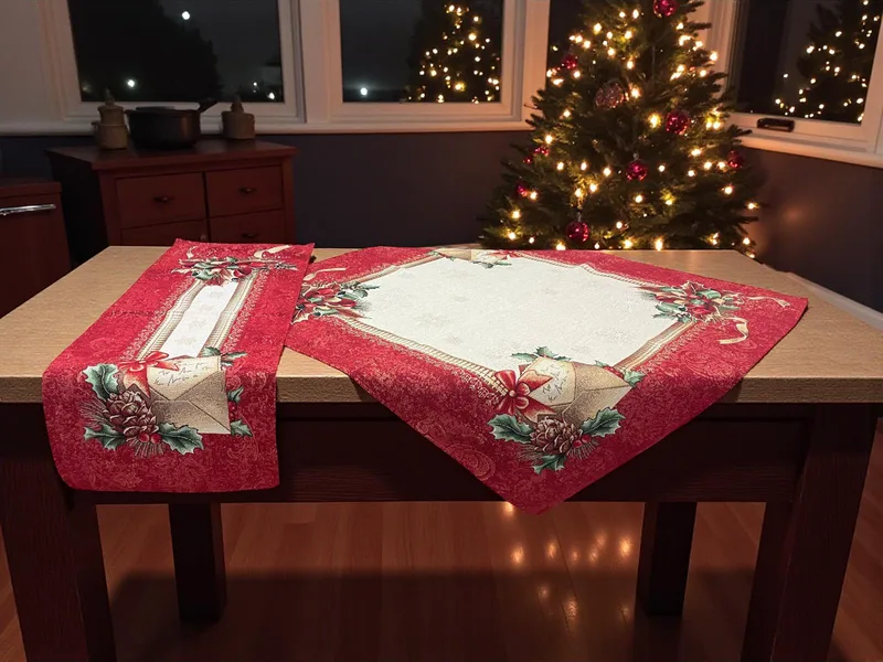 ΧΡΙΣΤΟΥΓΕΝΙΑΤΙΚΟ ΣΕΤ 5TMX ΣΤΟΦΑ ΙΣΠΑΝΙΑΣ XMAS CARD ΑΠΟ LINEAHOME