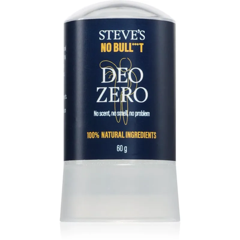 Steve's No Bull***t Deo Zero φυσικό στερεό αποσμητικό για άνδρες και γυναίκες 60 γρ