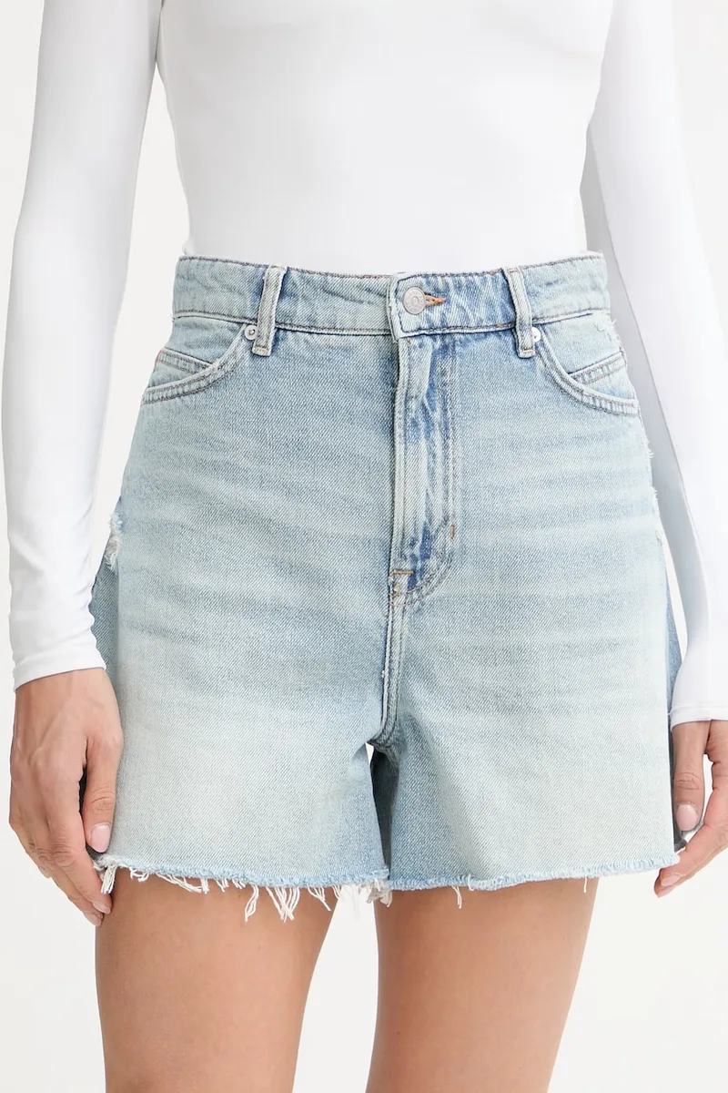 BOSS Πορτοκαλί σορτς Γυναικεία ντένιμ C SHORTS