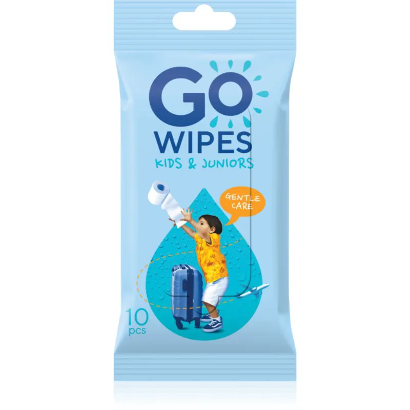 GoWipes For Kids & Juniors υγρό χαρτί υγείας για παιδιά 10 τμχ
